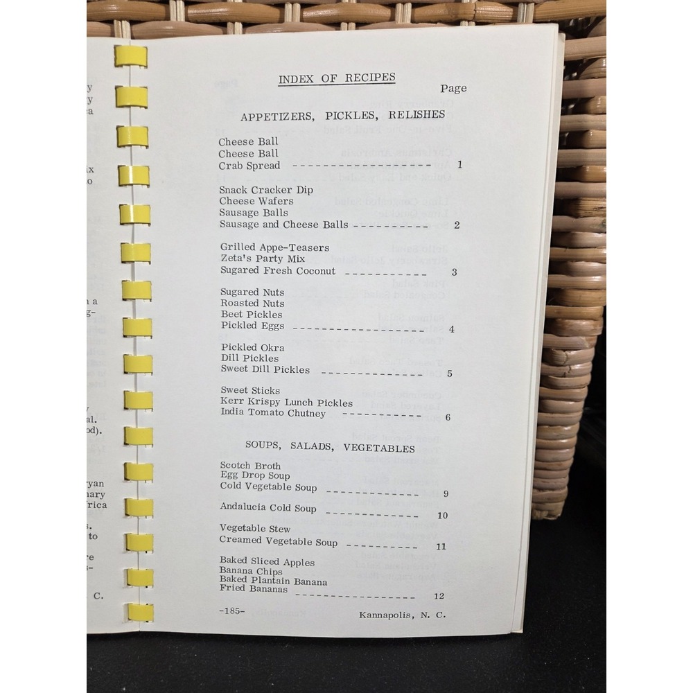 Ben Avenue Free Will Baptist Church Cookbook Kannapolis NC 1978 Missionaries - Picture 7 of 16